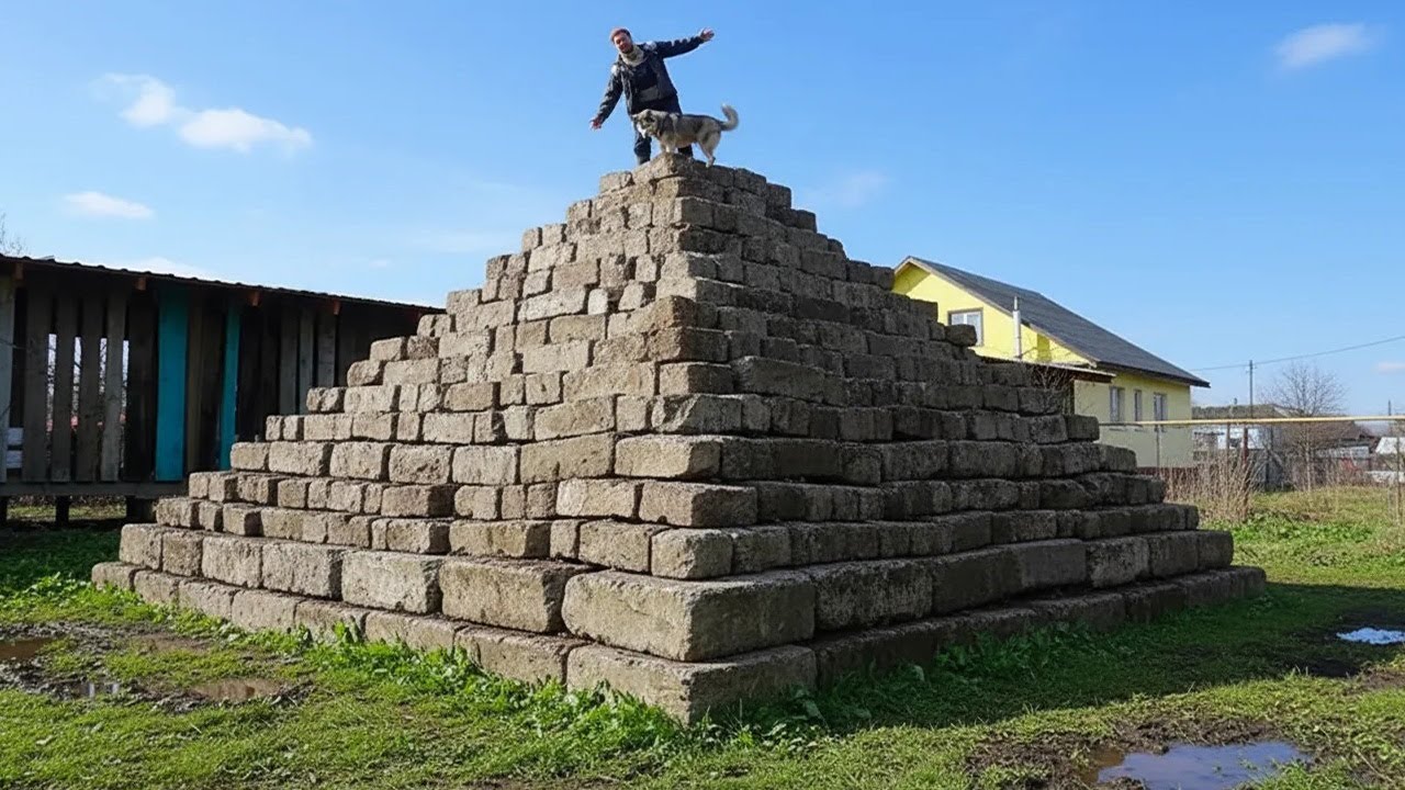 Перемещаю строительные блоки! Строю пирамиду!