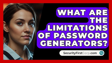 What Are The Limitations Of Password Generators? - SecurityFirstCorp.com