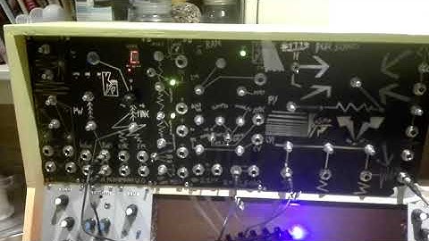 Modular Synth - Kosmo Row First Testing Patch.