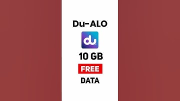10 GB Data Fee on Du Sim How to find. #freedata #dubai
