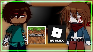 •|Minecraft e Roblox reagindo a tik toks•|gacha club•|
