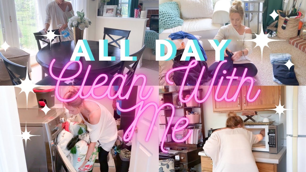 All Day Clean With Me | Messy Home Cleaning Motivation | Extreme Clean ...