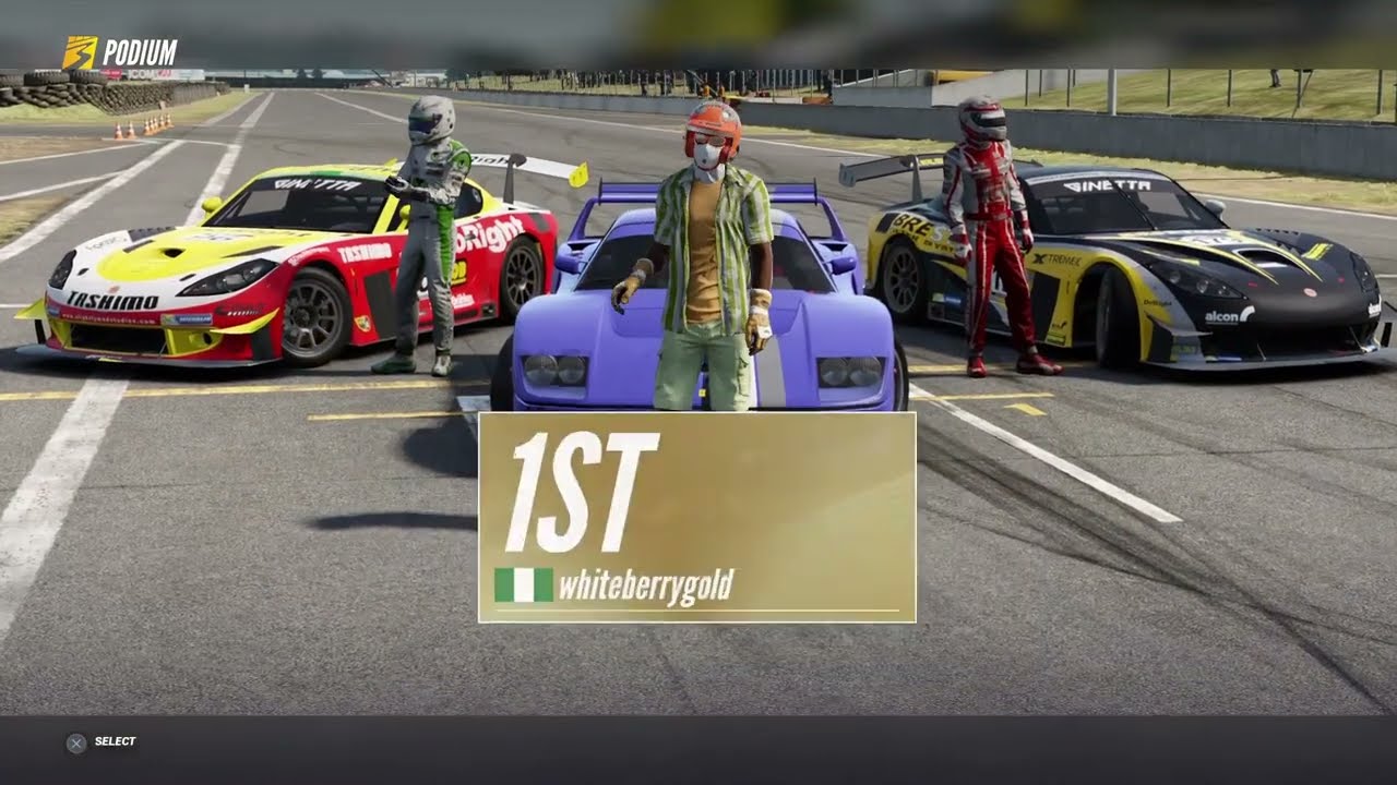 Ruapuna Park GP Win Race 1st Place Ferrari F40 LM Project Cars PC3