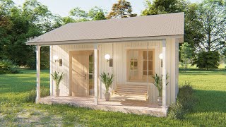 Tiny House Design 6 x 4 meters ( 260 sqft ) SIMPLE & PERFECT