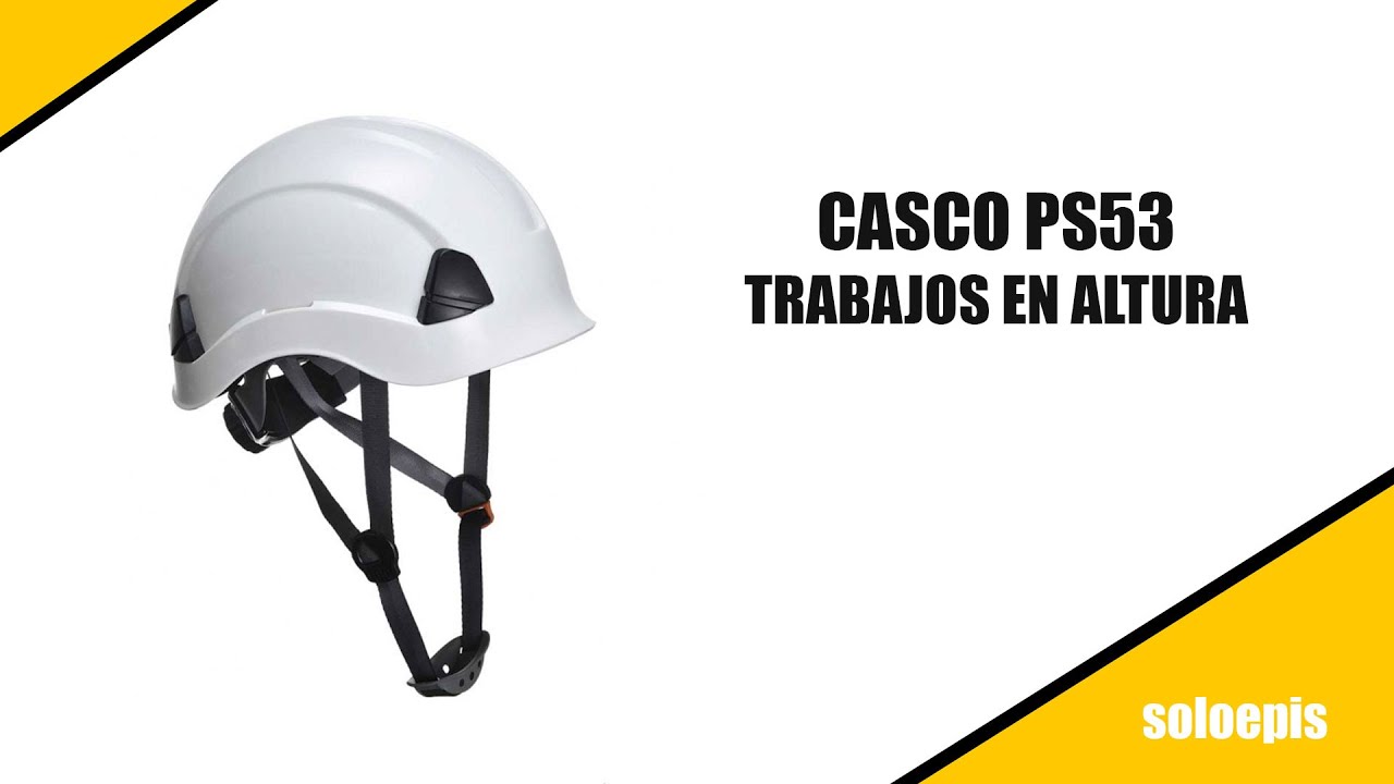 Casco dielectrico de seguridad para trabajos verticales