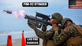 US FIM-92 Stinger Shoot Down Drone During Live Fire military Exercise