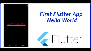 1.1 Flutter Hello World App With Studio Code