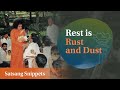 Rest is Rust &amp; Dust | Satsang Snippets | Prasanthi Nilayam