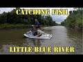 Catching fish on a PWC and riding The Little Blue River