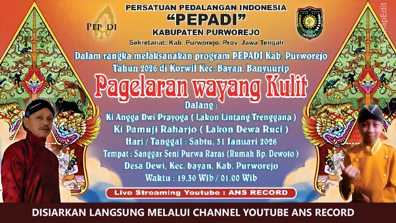 🔴LIVE WAYANG KULIT PEPADI KORWIL KEC. BAYAN, BANYUURIP KAB. PURWOREJO TAHUN 2026
