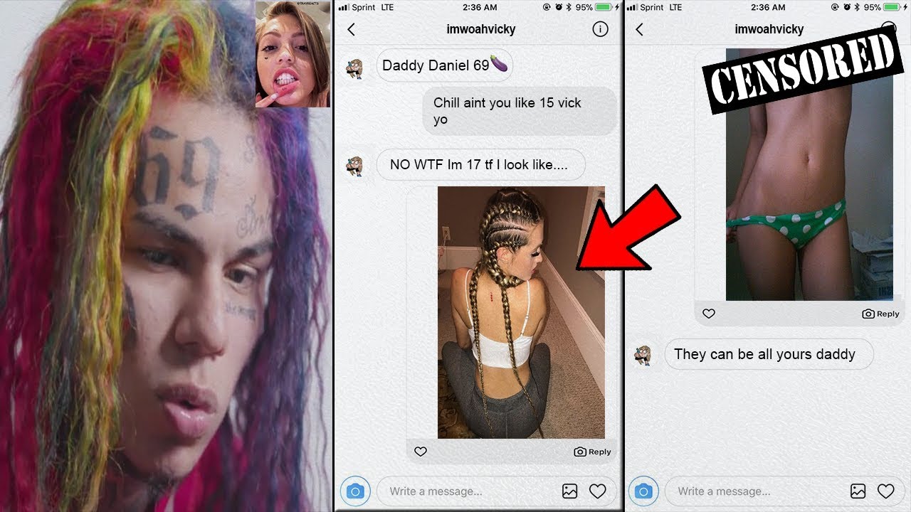 Woahhvicky Says 6ix9ine Is Her Daddy And Wants To Smash 😱 Youtube