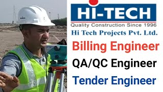 Hi-Tech Projects Pvt Ltd Recruitment 2021 Latest Civil Engineering Job Update