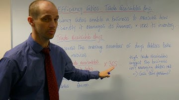 Efficiency ratios: trade receivables days