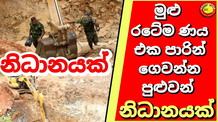 මුළු රටේම ණය එක පාරින් ගෙවන්න පුළුවන් නිධානයක් @Vision_Media_News