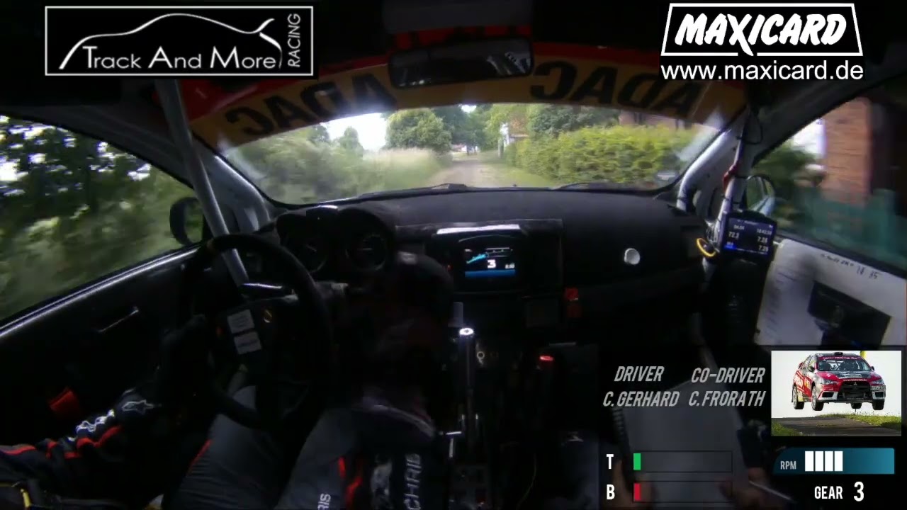 3. DRM Lauf 2022, Rallye Stemweder Berg, WP1 und 8 - Onboard, Driver: C.Gerhard, CO: C.Frorath, TAM