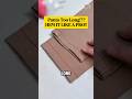 DIY Hemming Hack|  How to Hand Hem Pants with a Clean Finish #shorts #sewing #diyfashion