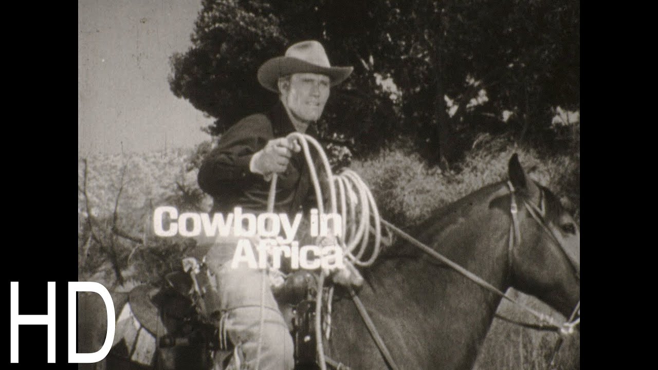 Cowboy In Africa 1967 TV Spot Trailer 16mm Chuck Connors, Tom Nardini