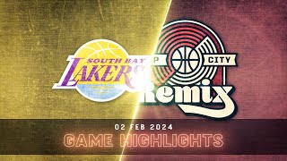Rip City Remix Highlights vs. South Bay Lakers 02/02/2024