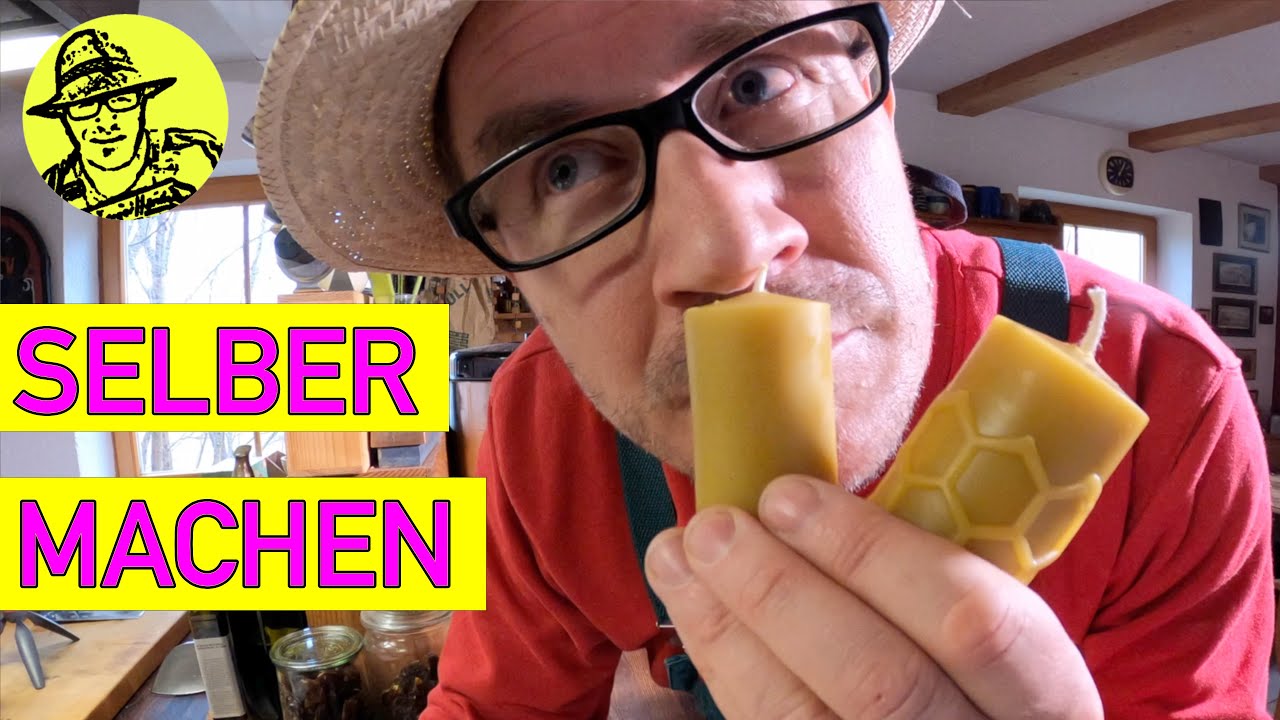 Mach' sie dir selber wie vor 100 Jahren: Kerzen ziehen und Kerzen gießen aus echtem Bienenwachs.