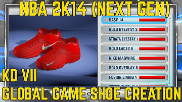 NBA 2K14 Next Gen - KD VII Global Game Shoe Creation