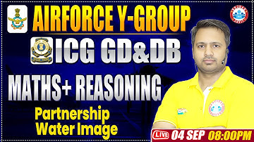 Airforce Y Group Classes 2024 | ICG GD DB Maths Practice Set  | ICG GD DB Reasoning By Rakesh Sir