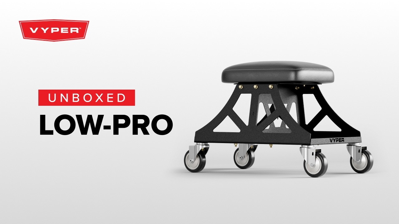 Low-Pro | Detailing Stool with Dual Tool Tray | Vyper – Vyper