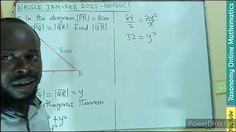 WASSCE FEB 2025 | Finding the Missing Side of a Right Triangle (Pythagorean Theorem) | OBJ No. 15