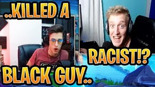 Tfue *REACTS* To Nate Hill Being *RACIST* In His Game! - Fortnite Twitch Moments