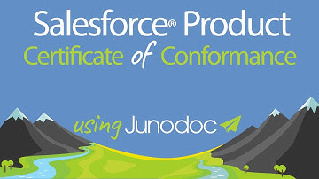 Salesforce Product Certificate of Conformance document template creation using Junodoc®