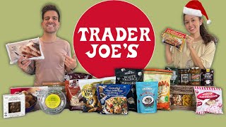 Trying NEW Holiday Items from Trader Joe's (Taste Test + Honest Review)