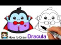 How to Draw Dracula 🧛🏻‍♂️Squishmallow Halloween Squad