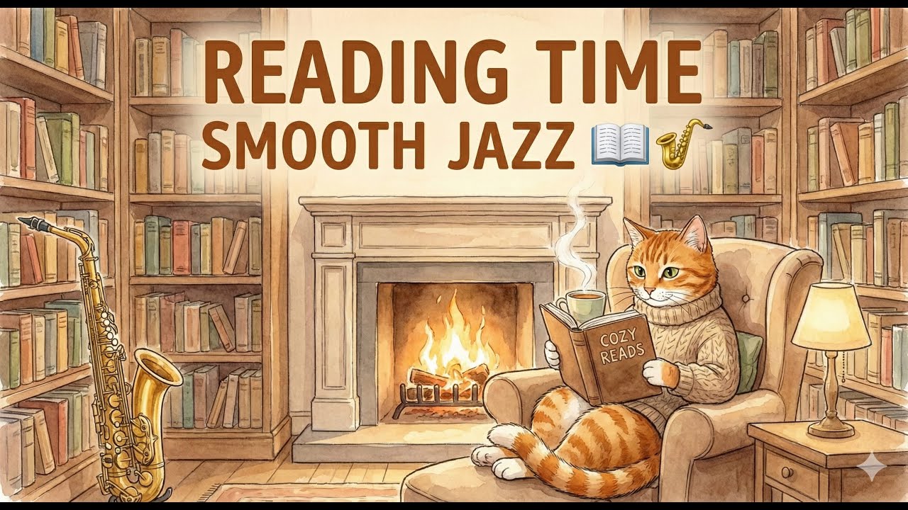 Reading Time Smooth Jazz 📖🎷 | Calm Lofi Jazz for Books, Tea & Cozy Focus