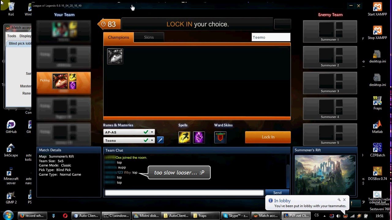 Practical use of LoL Auto client auto call and other features