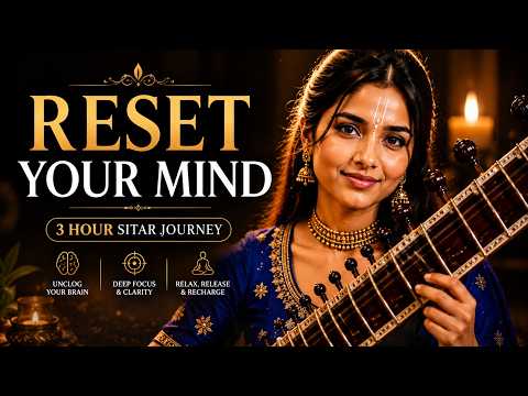 ✅3 Hours of Sitar Music to Unclog Your Brain | Deep Focus, Mental Clarity & Relaxation