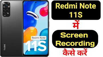 How to record screen in Redmi Note 11S with audio || Redmi Note 11S me screen recording kaise kare |