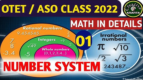 NUMBER SYSTEM /MATHMATICS -- OTET -1 & 2 // ASO // OSSSC // OSSC // RRB GROUP D PREPARATION //
