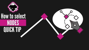 HOW TO select nodes easily in Inkscape quick tip