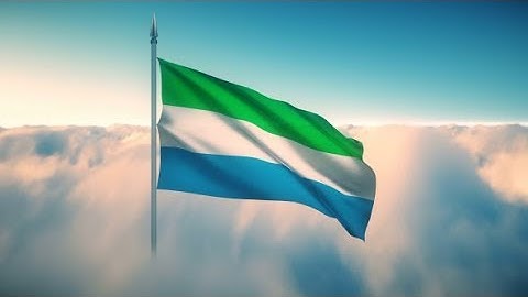 Sierra Leone Flag on the Clouds | Motion Graphics - Videohive template