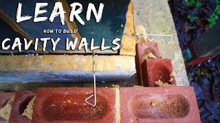 HOW TO BUILD A CAVITY WALL [Bricklaying for beginners e.p.14]
