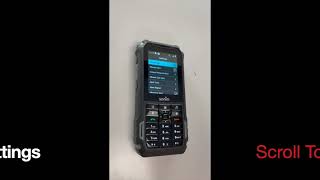 Setting a one touch action on a SONIM XP5s