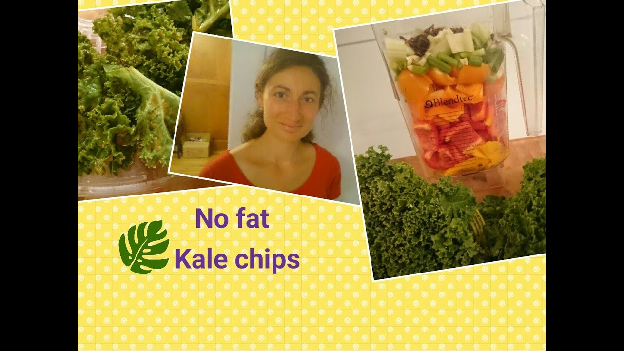Kale chips no fat recipe YouTube