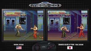 Final Fight CD - Pyron's Color Hack and Original - Dual Playthrough