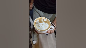 how to make latte sawan art #latte #art #coffee #youtube #fypシ