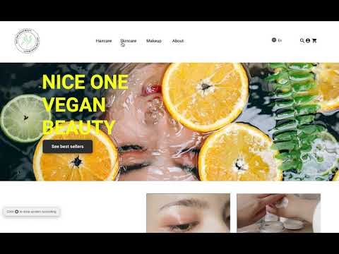 Niceone Vegan Beauty Microsite || UX/UI Misk Academy Case Study