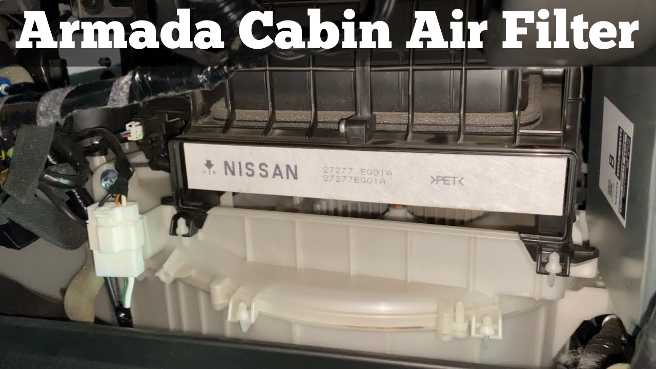 2017 Nissan Armada Cabin Air Filter Replacement