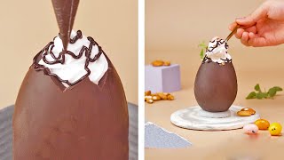 Chocolate Egg Cake | So Yummy Cake Tutorials | Easy Chocolate Cake | Shorts