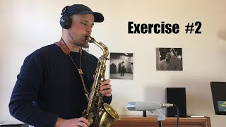Basic Jazz Conception for Saxophone by Lennie Niehaus (Vol. 1) - Exercise #2