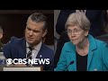 Warren spars with Hegseth over sending troops to U.S. cities if Trump requests it