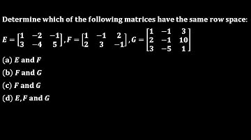 Kerala PSC 2018 HSST linear algebra same row space rank of the matrix
