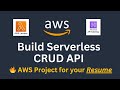 Build AWS Serverless CRUD API with Lambda, API Gateway &amp; DynamoDB | Boost Your Resume!